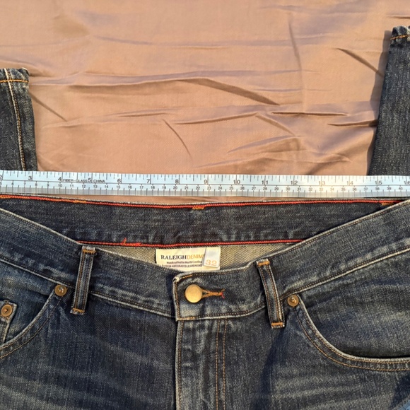 Two Pairs of Raleigh Denim Jeans 32x34 and 32x31 White Oak Cone Very Good Used - Picture 8 of 11